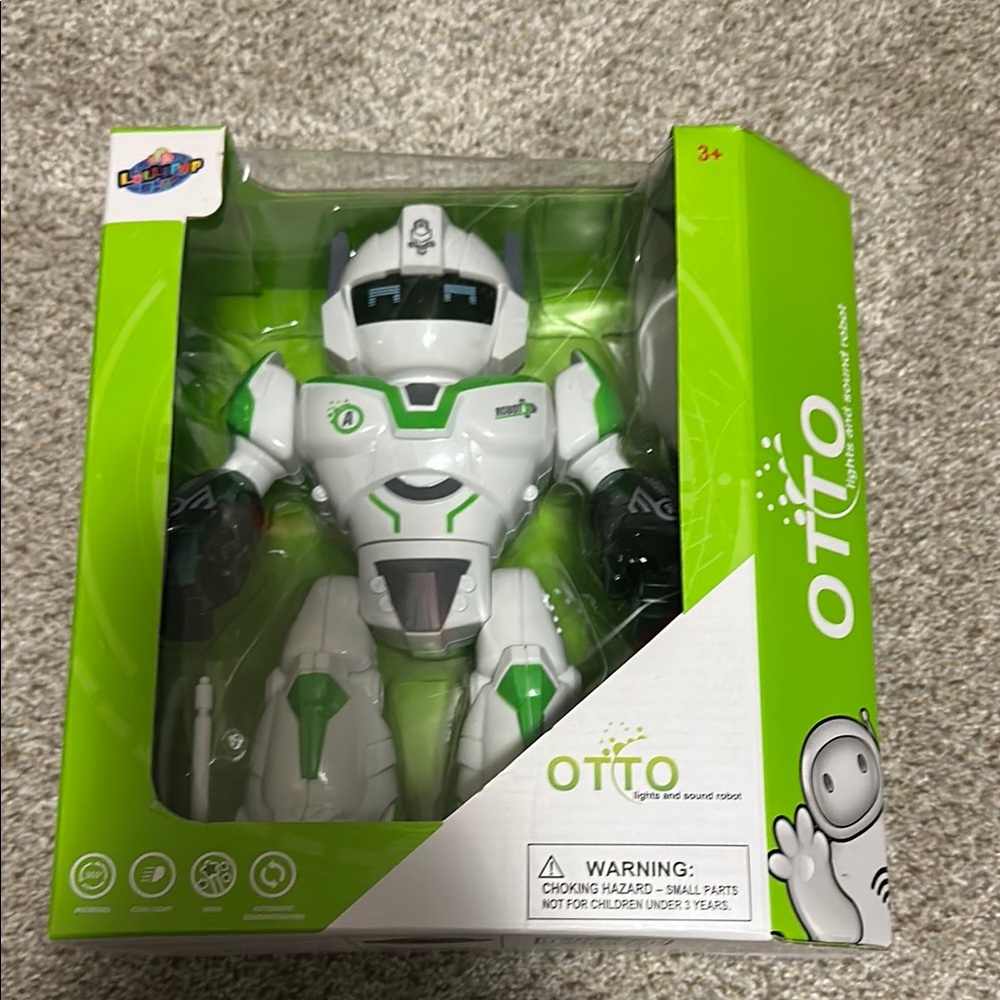 Otto Green and White Interactive Robot Toy